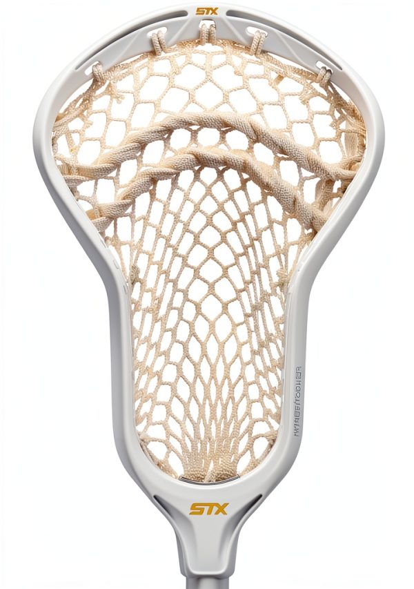 STX Hyper Power Strung Lacrosse Head White Plastic-1