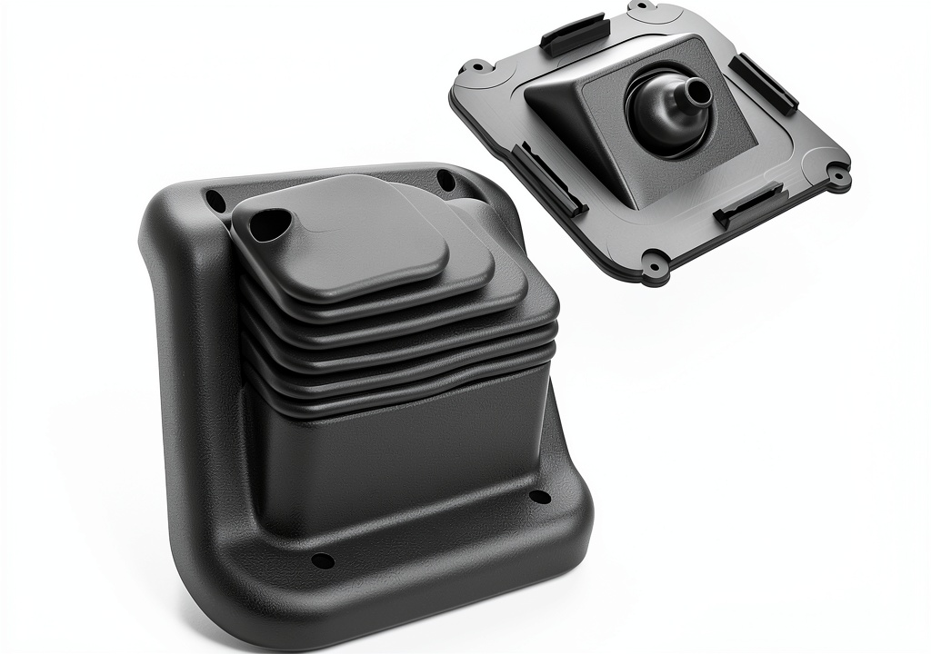 Treloxia shift boot installed on a Ford F‑150 transfer case