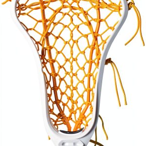 Gait Lacrosse Stick Heads White Yellow Strung-0