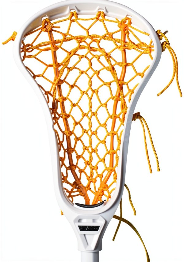 Gait Lacrosse Stick Heads White Yellow Strung-0