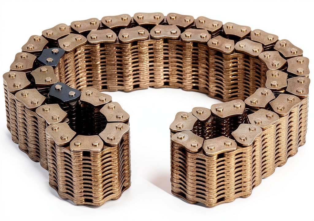 Installing GM Genuine Parts Timing Chain Assembly for GM Vehicles on a wooden desk