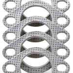 AIB2C Aftermarket Exhaust Flange Gasket Universal Fitment-0