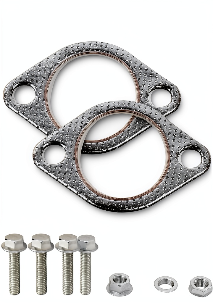 Installing Ongfuwu exhaust gasket on a car muffler