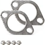 Exhaust Flange Gasket UBOG 1962PQGFLDP001 2in & 2.5in Machined Metal-0