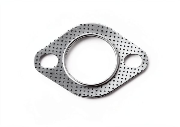 Tioollev Exhaust Gasket 2214PQDP001 Brushed Metal Flange for 2‑3 Inch-1