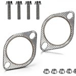 Exhaust Gasket IHOTDER 2.5 Inch Automotive Replacement Flange Gasket-0
