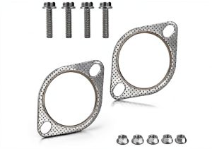 Exhaust Gasket IHOTDER 2.5 Inch Automotive Replacement Flange Gasket-0