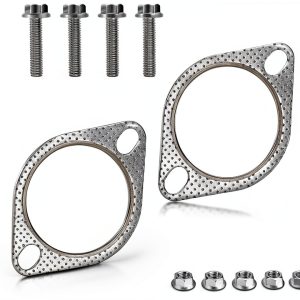 Exhaust Gasket IHOTDER 2.5 Inch Automotive Replacement Flange Gasket-0