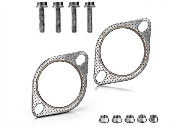 Exhaust Gasket IHOTDER 2.5 Inch Automotive Replacement Flange Gasket-0