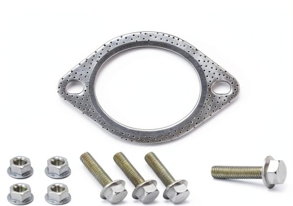 Tioollev Exhaust Gasket 2214PQDP001 Brushed Metal 2‑3 Inch Replacement-1