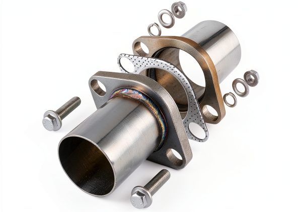 JOIUYOLJ 1.5" Stainless Steel Exhaust Gasket Graphite Seal High Temp-6