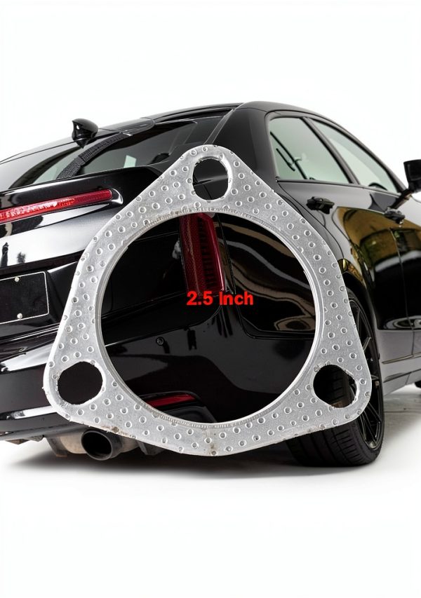 Exhaust Flange Gasket YAMAKATO 2.5" I.D. Three-Bolt Stainless Steel-1