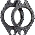 JOIUYOLJ 1.5" Stainless Steel Exhaust Gasket Graphite Seal High Temp-0