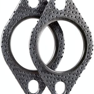 JOIUYOLJ 1.5" Stainless Steel Exhaust Gasket Graphite Seal High Temp-0