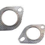 Exhaust Flange Gasket DACIRTY DACDP3332SI-2PC High Temp Graphite Set-0