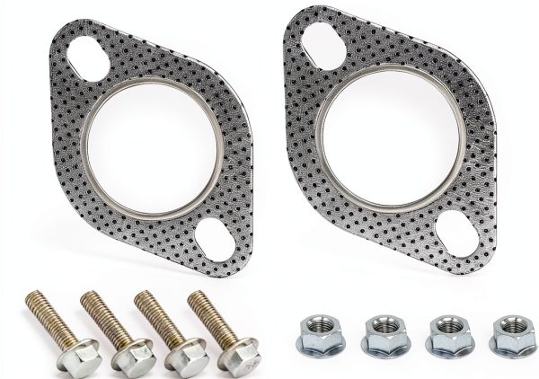 Tioollev Exhaust Gasket 2214PQDP001 Brushed Metal Flange for 2‑3 Inch-5