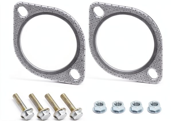Tioollev Exhaust Gasket 2214PQDP001 Brushed Metal 2‑3 Inch Replacement-5