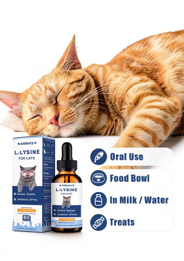 L-Lysine Supplement for Cats Bomei Immune Support 60ML Chicken Flavor-8