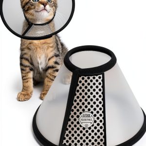 Adjustable Recovery Pet Cone Depets Plastic & Sponge Small/Medium-0