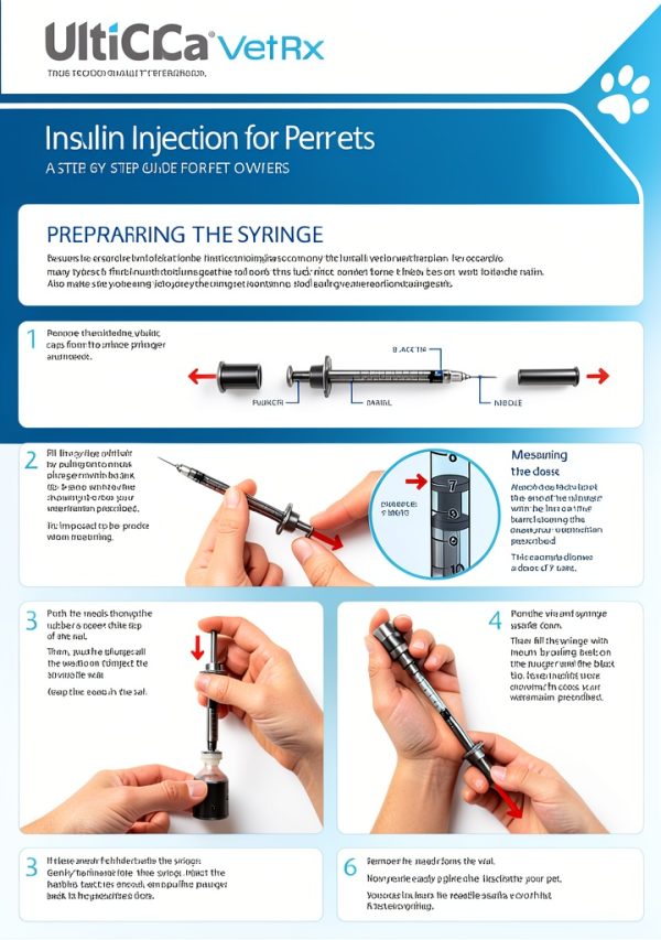 UltiCare VetRx U-40 3/10cc Insulin Syringes Half Unit Markings 100-6