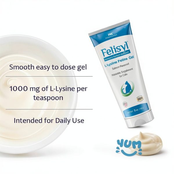 L-Lysine Gel for Cats – Pet Health Solutions Immune Support 5oz-7