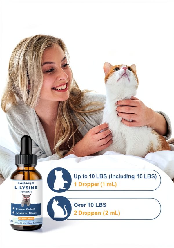L-Lysine Supplement for Cats Bomei Immune Support 60ML Chicken Flavor-6