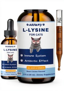 L-Lysine Supplement for Cats Bomei Immune Support 60ML Chicken Flavor-0