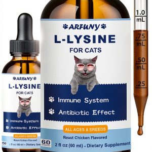 L-Lysine Supplement for Cats Bomei Immune Support 60ML Chicken Flavor-0
