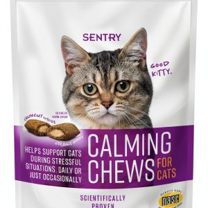Sentry Calming Chews for Cats - Pheromone Infused Crunchy Creamy 4oz-0