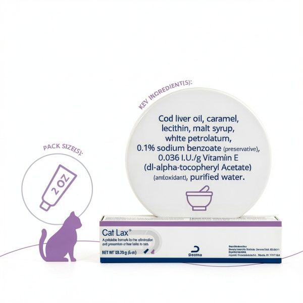 CatLax Hairball Remedy for Cats 2 oz Cod Liver Vitamin E Formula-4