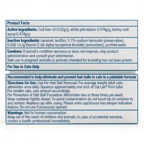 CatLax Hairball Remedy for Cats 2 oz Cod Liver Vitamin E Formula-3