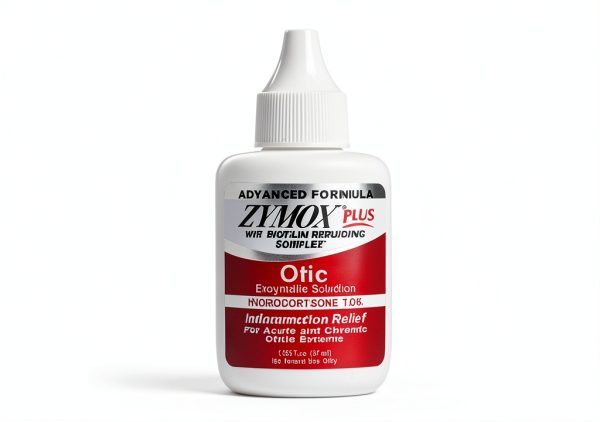 Zymox Otic Plus Ear Solution for Dogs & Cats 1% Hydrocortisone 1.25oz-5