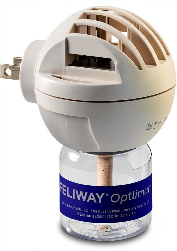 FELIWAY® Optimum 30 Day Cat Calming Plug In Pheromone Diffuser Starter Kit, 48ml - Helps Reduce Common Signs of Stress in Cats & Kittens, Enhanced Calming-2