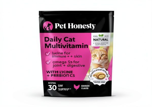 Cat Multivitamin Chews Chicken 90ct Pet Honesty Immune Skin-3