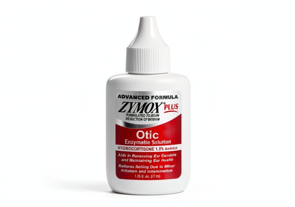 Zymox Otic Plus Ear Solution for Dogs & Cats 1% Hydrocortisone 1.25oz-2
