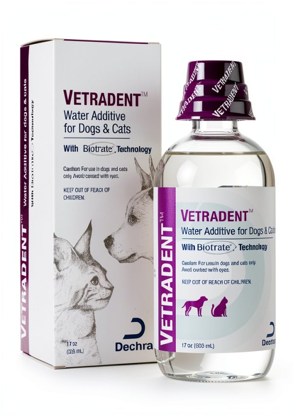 Vetradent Water Additive 17 oz Dental Care for Cats and Dogs-1